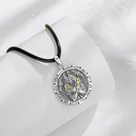 Egyptian Anubis Amulet Necklace Ankh Cross Amulet Pendant