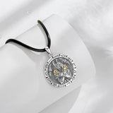 Egyptian Anubis Amulet Necklace Ankh Cross Amulet Pendant