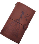 Witchcraft~to My Granddaughter Leather Journal -Follow Your Dreams and Remember to Be Awesome I’ll Always Be with You - 2 Refillable Notepads Writing Diary Gift for Girls(to Granddaughter)