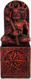 Magicun Altar~Dryad Design Seated God Statue Wood Finish