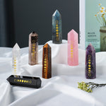 Quartz Gemstone Witch Crafts | Wand Carved Quartz Crystal | Natural Stones Witch Stone - Stones