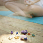 Healing Crystals Kit in Wooden Box - 7 Chakra Set Tumbled Stones, Rose Quartz, Amethyst Cluster, Crystal Points, Chakra Pendulum