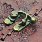 Witchcraft~Handmade Large 8" Embossed Leather Bound Journal with lock Genuine Brown Antique Old personal Diary notebook journal Men Women Hand embossed