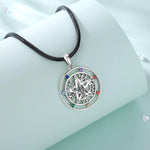 Tetragrammaton Necklace Wiccan Protection Amulet Pentacle Star Jewelry