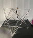 9inch Clear Crystal Singing Merkaba For Sound Healing . - Bells &amp; Chimes