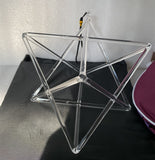 9inch Clear Crystal Singing Merkaba For Sound Healing . - Bells &amp; Chimes
