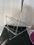9inch Clear Crystal Singing Merkaba For Sound Healing . - Bells &amp; Chimes