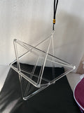 9inch Clear Crystal Singing Merkaba For Sound Healing . - Bells &amp; Chimes
