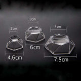 Acrylic Display Crystal Ball Base Stand Quartz Sphere Holder Home Decor Ornament for Geodes Rock Mineral Agate Without Ball