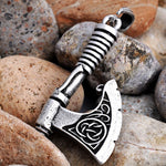 New Magicun Viking~Antique Silver  Axe Pendants  futhark Norse viking pagan Jewelry  1pc