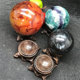Black Branch Wooden Display Stand Base Crystal Ball Glass Globe Holder Photography Len Props Crafts Ornaments