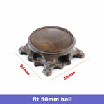 Black Branch Wooden Display Stand Base Crystal Ball Glass Globe Holder Photography Len Props Crafts Ornaments