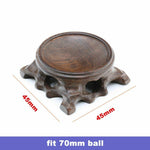 Black Branch Wooden Display Stand Base Crystal Ball Glass Globe Holder Photography Len Props Crafts Ornaments