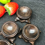 Black Branch Wooden Display Stand Base Crystal Ball Glass Globe Holder Photography Len Props Crafts Ornaments