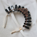 Black Raw Crystal Crown Rose Quartz Headband  Witch Accessories Gift