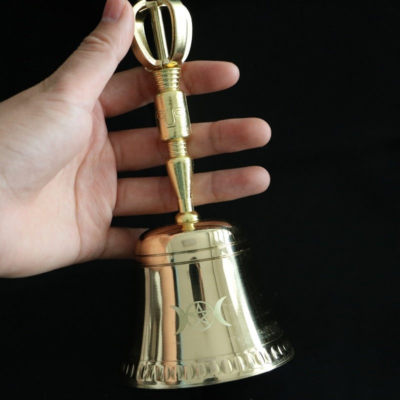 Amazon.com - Mini Altar Bell, Solid Brass Triple Moon