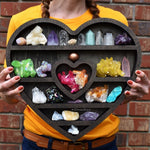 Cat Moon Crystal Wooden Shelf Storage Craft Wall   Gothic Decoration