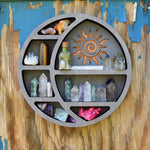 Cat Moon Crystal Wooden Shelf Storage Craft Wall   Gothic Decoration