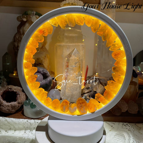 Creatitive Energy Mineral Stone Lamp Healing Crystals Night Light Home Lucky Gather Wealth Stone Decoration Energy Reiki Chakra