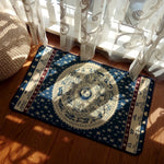 Creative Constellation Mat Kitchen Bathroom Door Anti-Slip Mat Home Cotton Window Mat