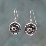 Creativity Fashion Sun Moon star Drop Earring