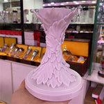 Crystal Ball Base Embos Carved Feather Resin Pendulum Stand Magic Ball Display Bracket Home Decoration Accessories