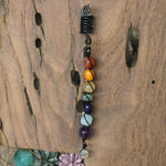 Crystal hair ring jewelry seven chakras hair beads Bead pendant dreadlocks universe  power quartz gifts