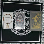 Divination Mystery Tarot Card Sun Moon Table Game Prediction Card PVC Waterproof Wear-resistant Gift Box Luxury
