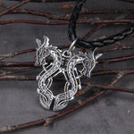 Double Dragon Retro Necklace Slavic Viking Antique Handmade Norse Pendants&Necklaces Charm Metal Choker