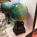 Exquisitely Carved Stand Base Crystal Ball Resin Holder Magic Sphere Display Ornaments Photography Props Home Decor