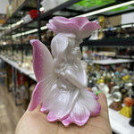 Fantasy Flower Fairy Statue Display for Crystal Ball Base Holder Collectible Figurine Cute Home Decoration Resin Sculpture Gift