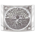 Forest Tapestry Nature Tree Popular elves Wall Hanging Green Family Tree Tapestry Sun and Moon Beach Blanket Home Decor