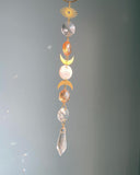 Full Moon Sun Catcher Crystal Light Catcher Handmade Catcher Witchy Suncatcher Prism|rainbow Maker