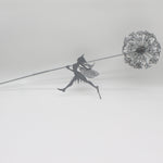 Garden Decorative Stake Fairies And Dandelions Dance Together Metal Garden Yard Art Decor
