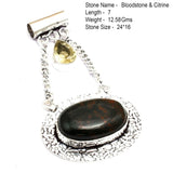 Genuine Labradorite Amethyst Agate Jasper Turquoise Rose Quartz Garnet Pyrite Pendant Sillver Overlay Copper