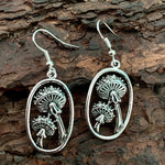 Gifts from nature mushroom earrings Wicca accessories gifts