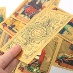 Gold Foil Tarot Card Stamping Box Set Luxury