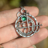 Gothic Seal Sigil of Lilith Necklace Satan Pagan Jewelry