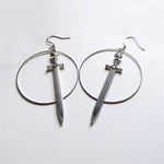 Gothic Sword Earrings Classic Eardrop All Kinds of Big Sword Fashion Punk Jewellery Novel Charm Women Men Gift Mystical Trend