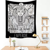 Grim Reaper Demon  Mysterious Tarot Magic Legend Witchcraft Tapestry Aesthetic Wall Hanging Macrame Boho Decor Tapestry  Wall Decor