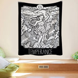 Grim Reaper Demon  Mysterious Tarot Magic Legend Witchcraft Tapestry Aesthetic Wall Hanging Macrame Boho Decor Tapestry  Wall Decor