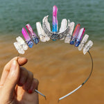 Crystal Witch Crown Crystal Headwear Moon Bridal Headband