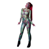Halloween Skeleton Printed Bodysuit Cosplay Costumes Suit Women Jumpsuit Disfraz Halloween Mujer Scary Costumes Disfraz Niña