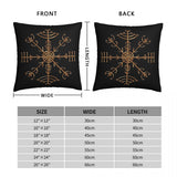 Rune Protection Health Pillowcase Viking Norse Mythology Backpack Cushion For Bedroom Printed Car Throw Pillow Case Decorative