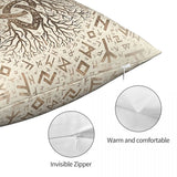 Viking Ragnar Polyester Cushion Cover Viking Norse Mythology Decorative