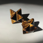 Natural Crystal Quartz Merkaba Star Carved Crystal
