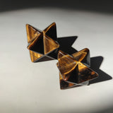 Natural Crystal Quartz Merkaba Star Carved Crystal