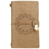 Charka Leather Magic Notebook Rune Natural Crystal Healing Clear quartz Point