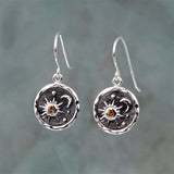 Creativity Fashion Sun Moon star Drop Earring