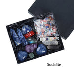 Magic wand Chakra Stone Collection  Reiki Crystal Crafts with gifts box crystal chakra wand